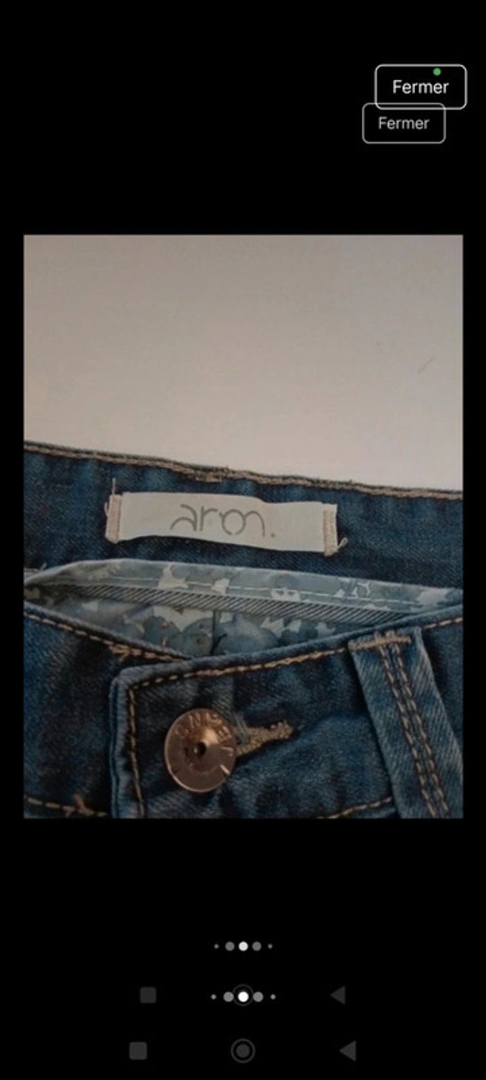Bermuda short en jeans homme Aron taille 42 - photo numéro 5