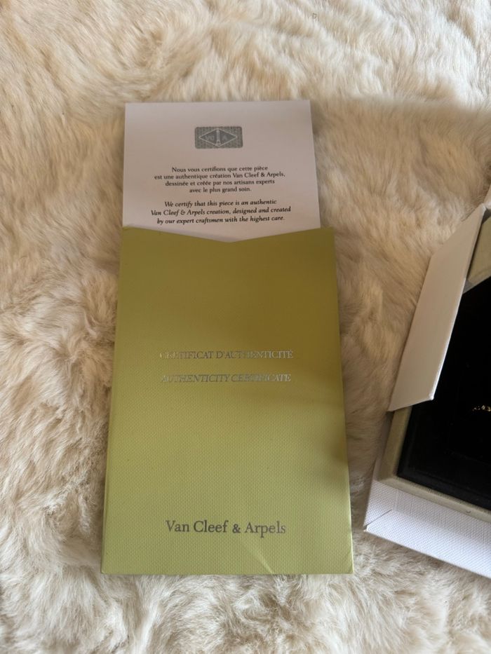Bracelet van cleef doré vert - photo numéro 3