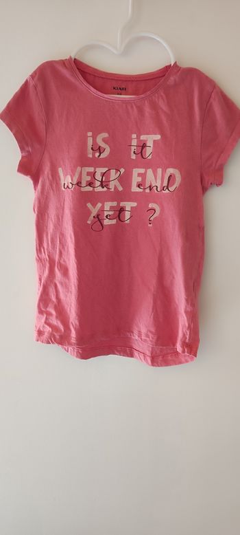 T-shirt rose saumon Kiabi
