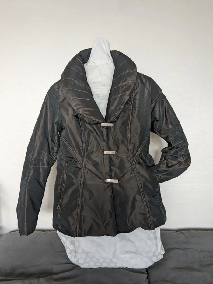 Doudoune Extenzo Paris sortie de collection - marron glacée - fabriquée en France. - photo numéro 2