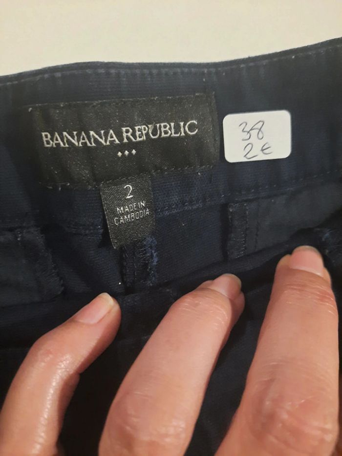 Short bleu marine 38 Banana republic #lora11femme38 - photo numéro 2