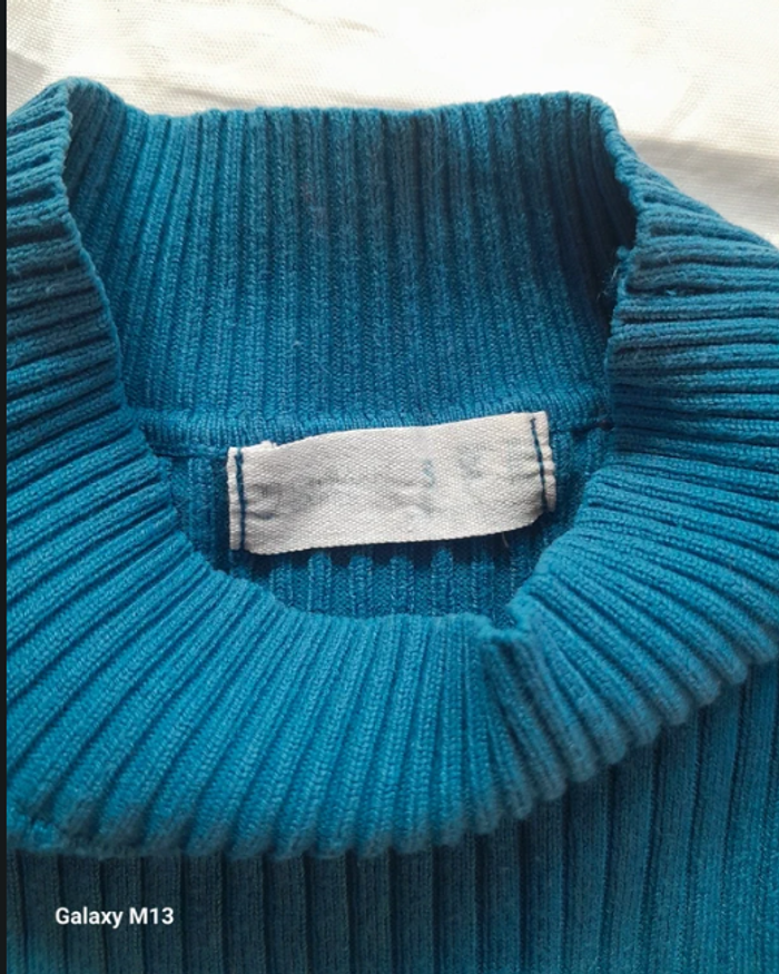 Tee shirt à manches longues femme épais bleu Primark taille 38/40 - photo numéro 3