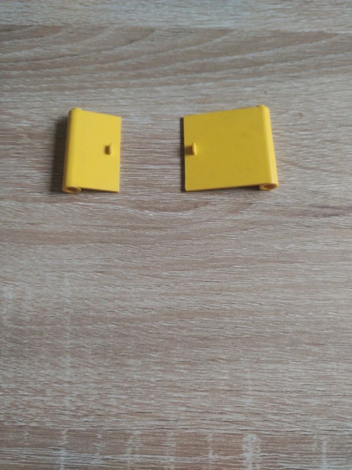 Lego ancien lot 2 portes jaune - photo numéro 2