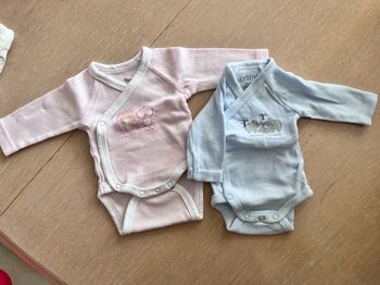 Lot de 2 bodies + 1 pyj naissance