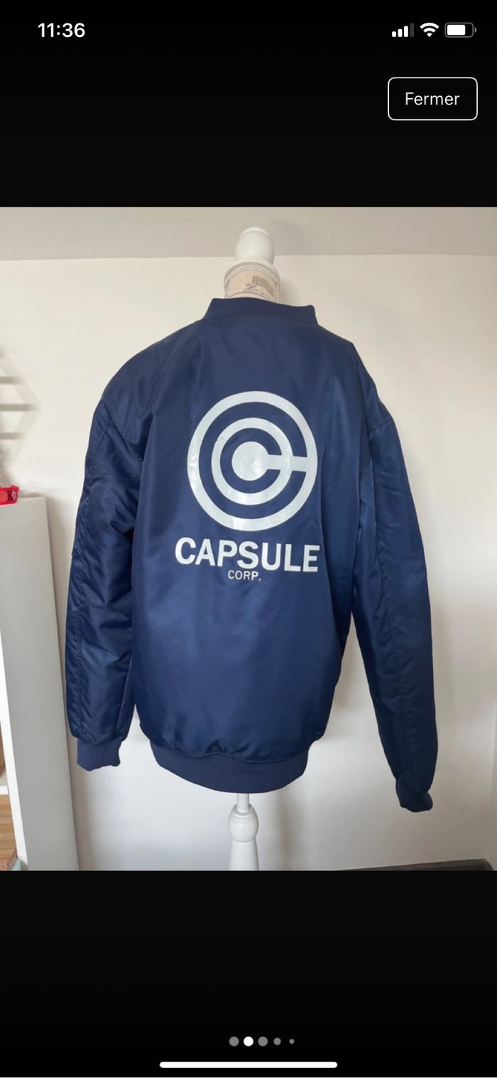 Bombers asstseries Dragon ball Capsule corp taille XL - photo numéro 2