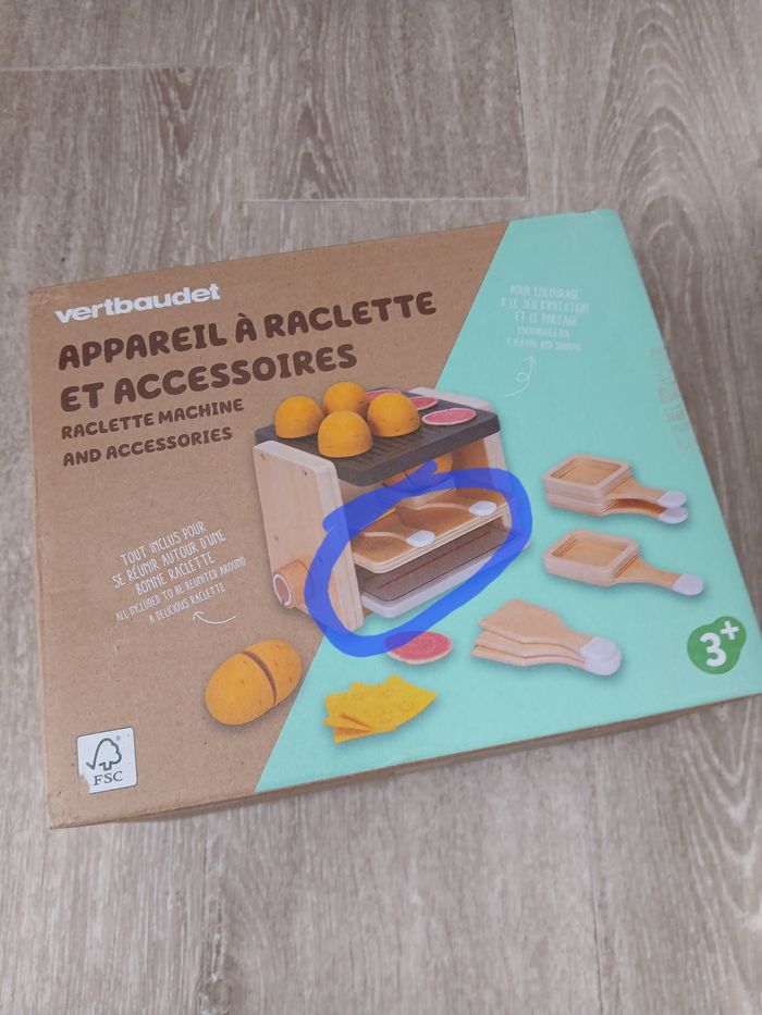 Jouet raclette vertbaudet en bois - photo numéro 8