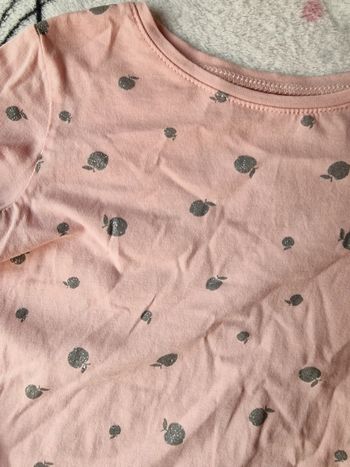 Tee shirt manche longue rose