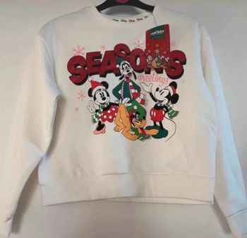 Pull Sweat Disney Mickey Dingo Pluto 11 12 ans Neuf