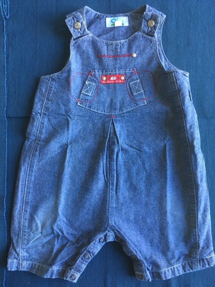 Salopette courte O’Kids/Verbaudet 12 mois