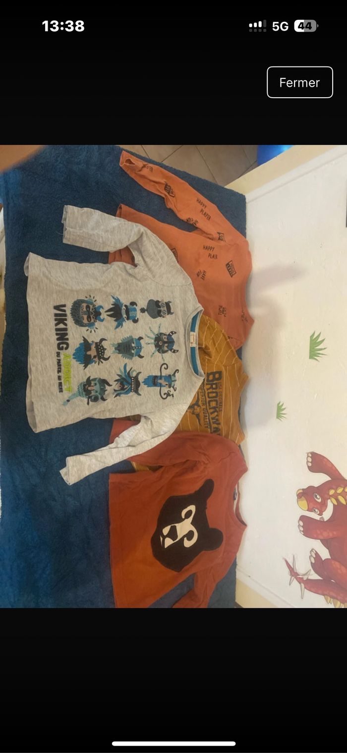 Lot tee shirts manches longues