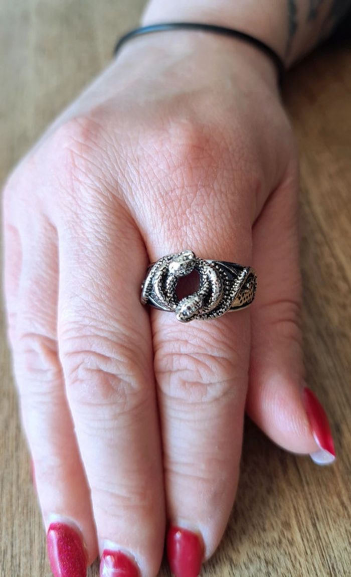 Bague homme serpents - photo numéro 6