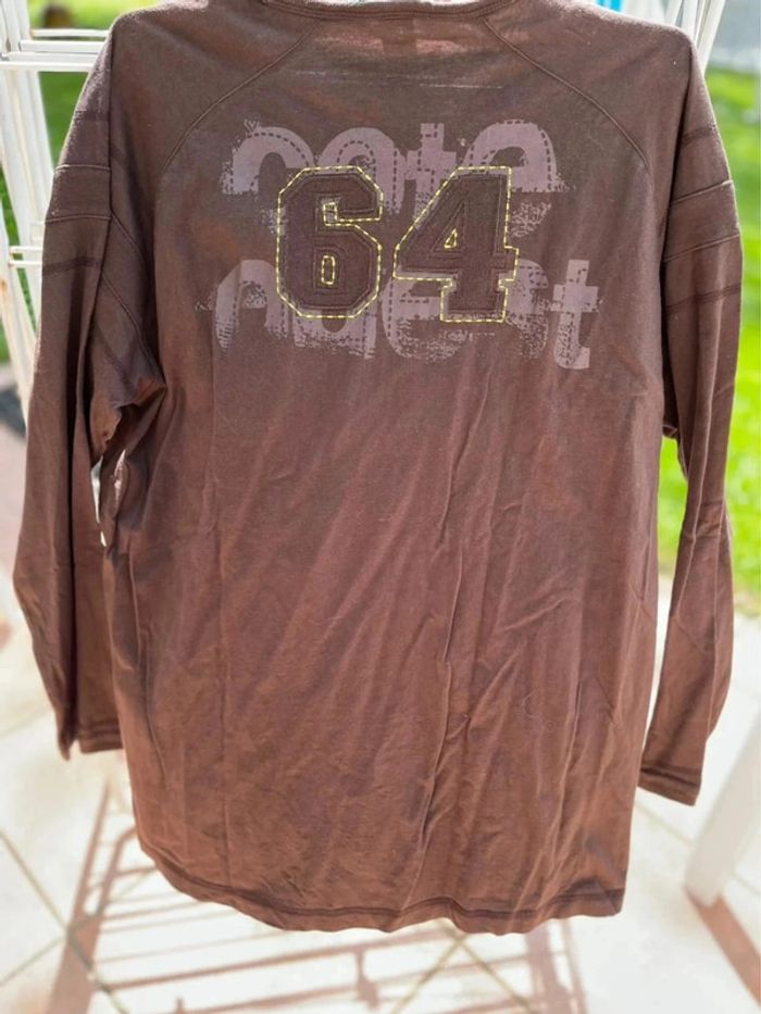 T shirt ML marque 64 couleur chocolats XXXL - photo numéro 2