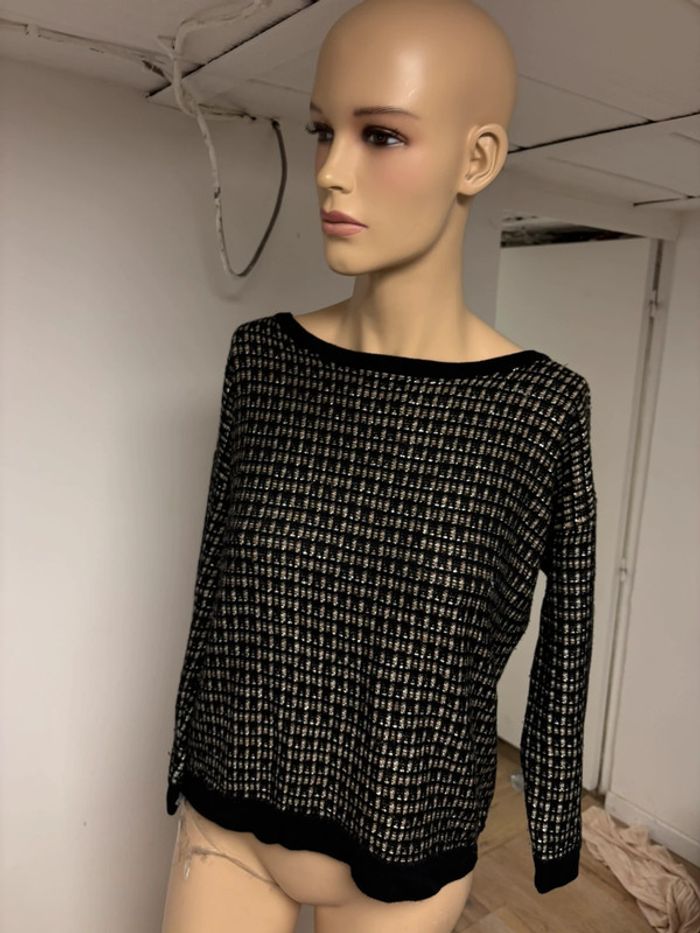 Pull noir et or Karl Marc John - Taille XS - photo numéro 6