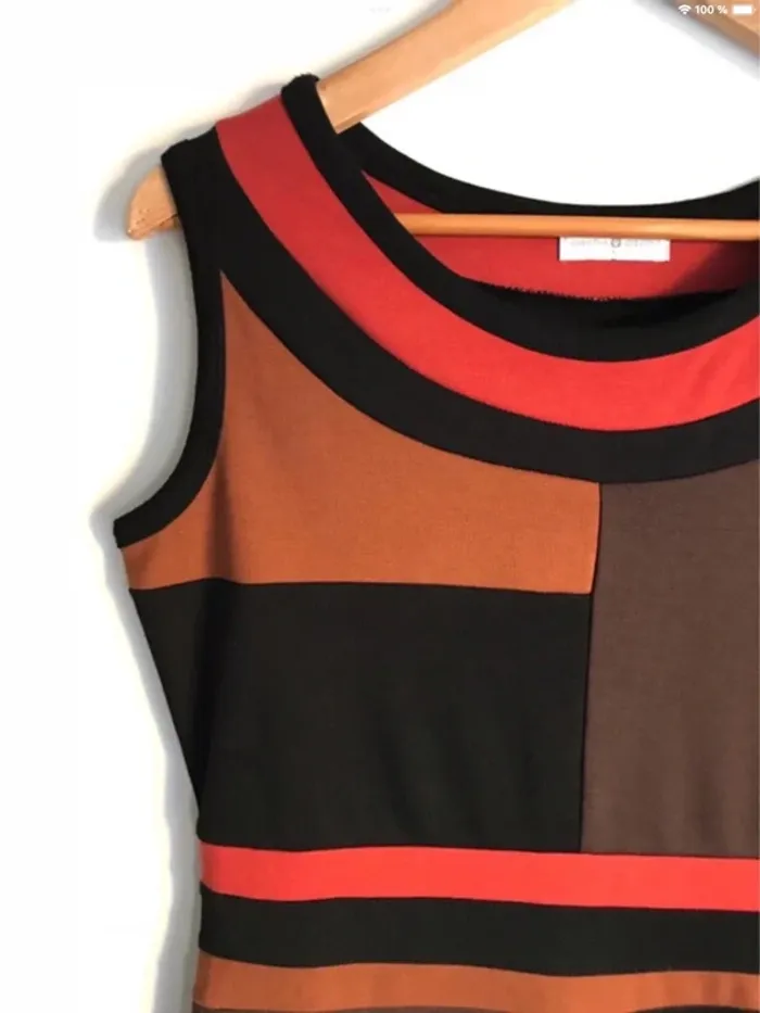 Robe sans manches à imprimés géométriques Cache Cache taille 38 - photo numéro 3