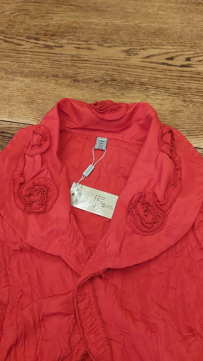 Pardessus rouge, léger FranStyle fr 44 neuf - photo numéro 9