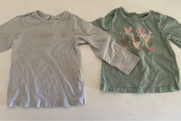Lot 2 tee shirt manche longue 23M