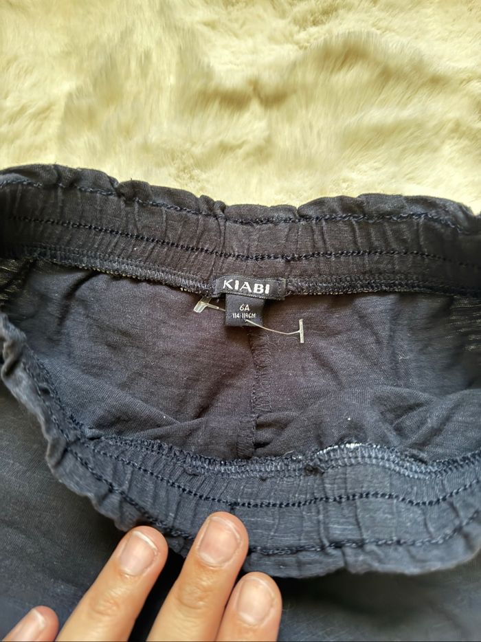 👖 short -bleu marine - fille - kiabi- 6 ans - très bon état - photo numéro 4