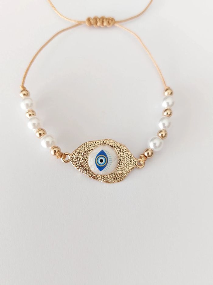 Bracelet réglable œil bleu, inspiration zag, neuf 🌊 - photo numéro 3