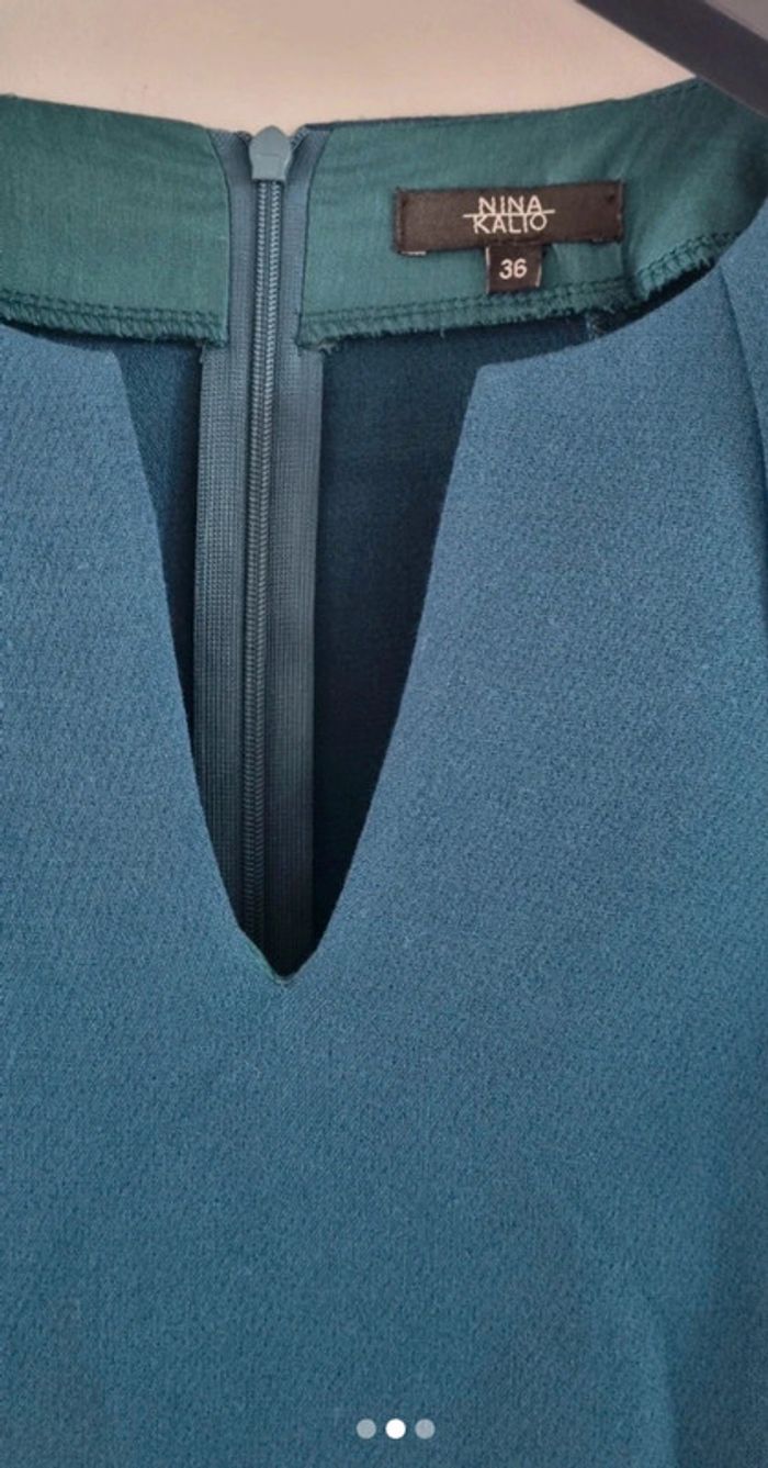 Robe chic bleu canard taille 36 - photo numéro 2