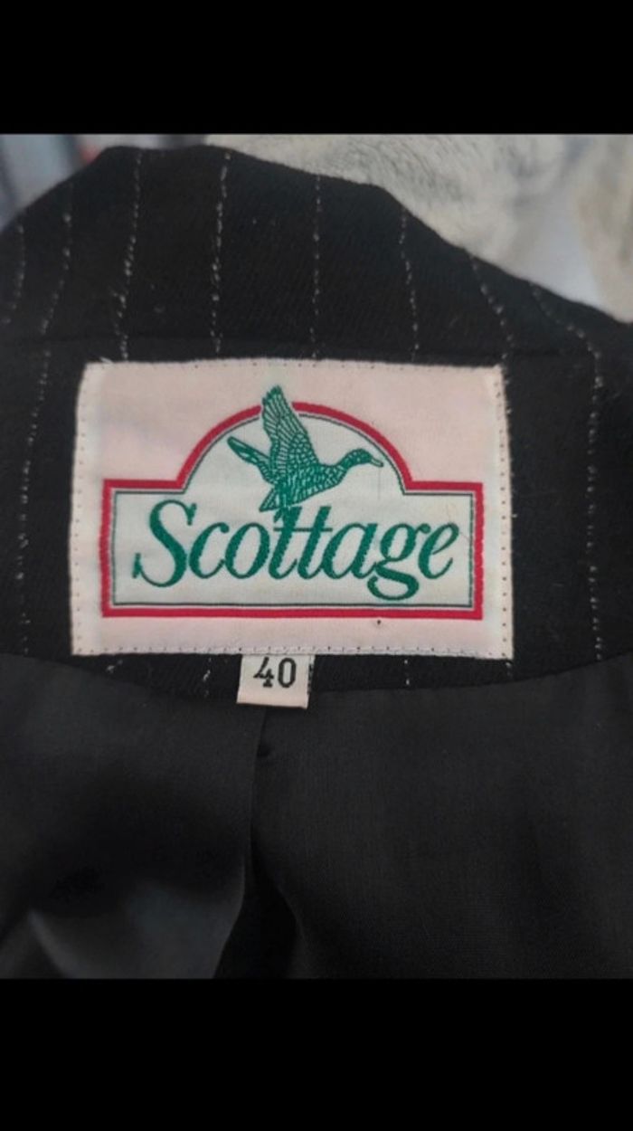 Blazer noir à rayures Scottage - photo numéro 4