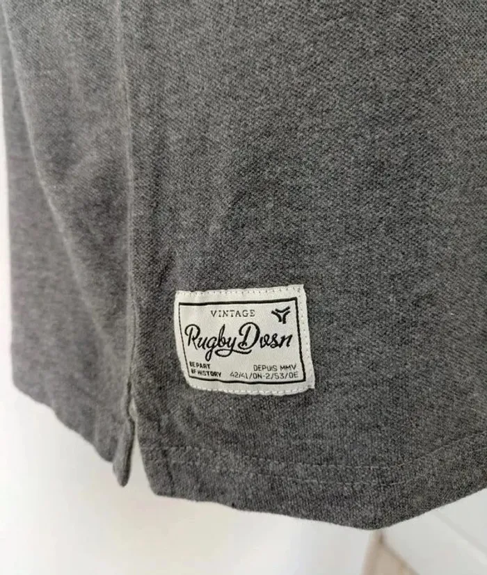 Polo 100% coton - Rugby Division Vintage - taille S - photo numéro 3