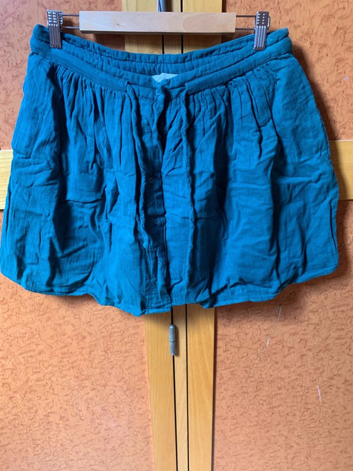 Jupe vert d'eau taille 42 Camaieu