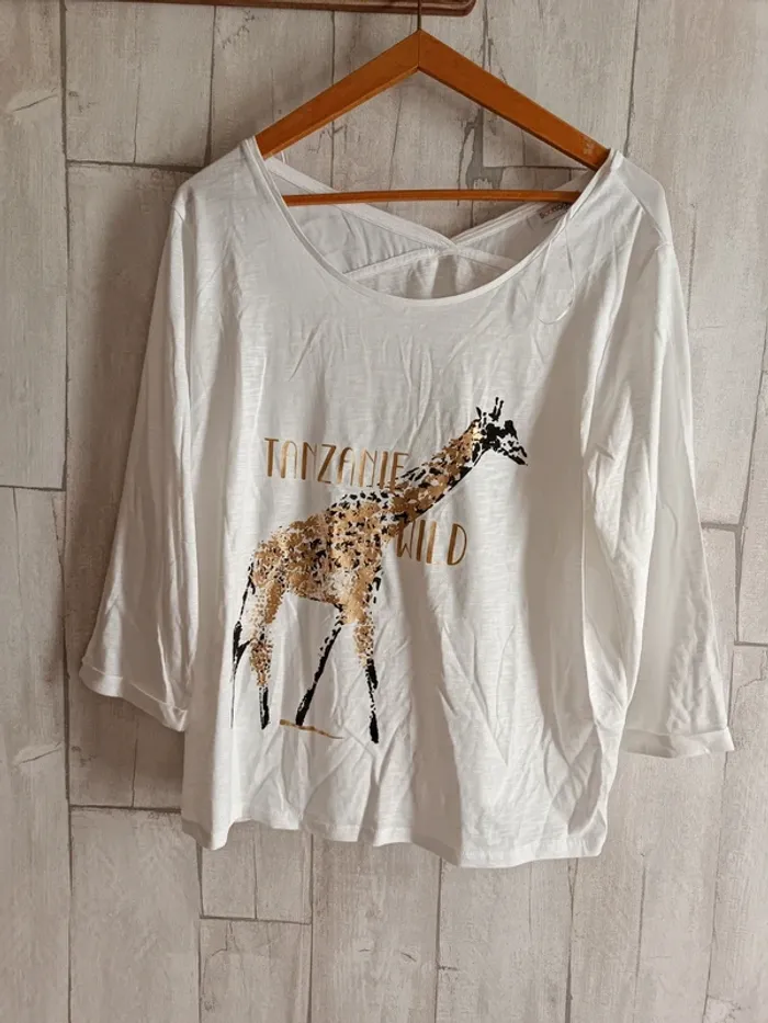 Blouse blanche Tanzanie wild