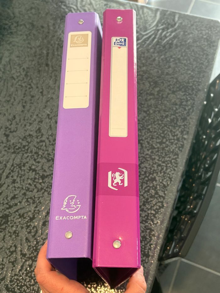 Lot de 2 classeurs violet - photo numéro 4
