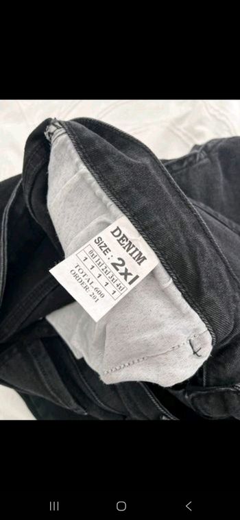 Jean noir taille haute