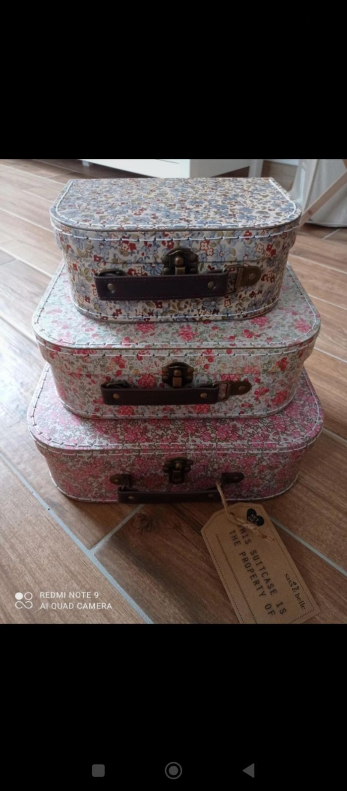 Lot 3 valisettes liberty Sass et Belle