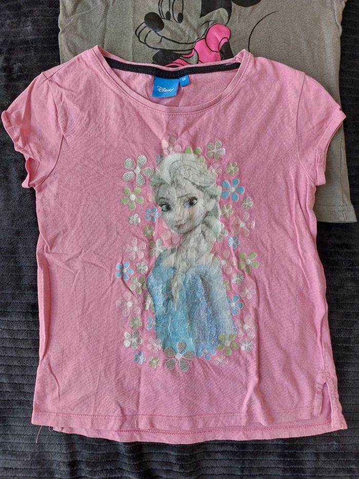 Lot de 3 t-shirts manches courtes 👧 Disney 8ans - photo numéro 7