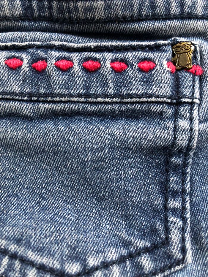 Jeans grosses coutures fuchsia 4 ans Sergent-major - photo numéro 5