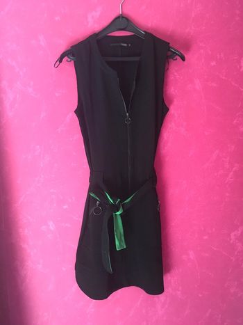 Robe noir et verte miss captain trend en 38