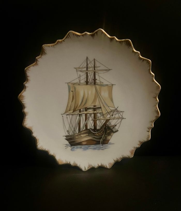 Assiette décorative bateau