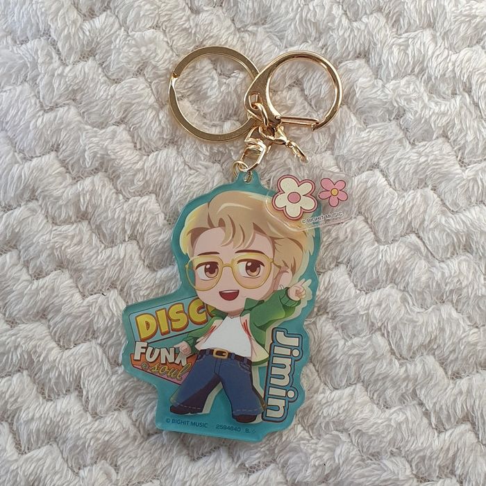 Porte-clés à breloques acrylique Jimin BTS TinyTAN