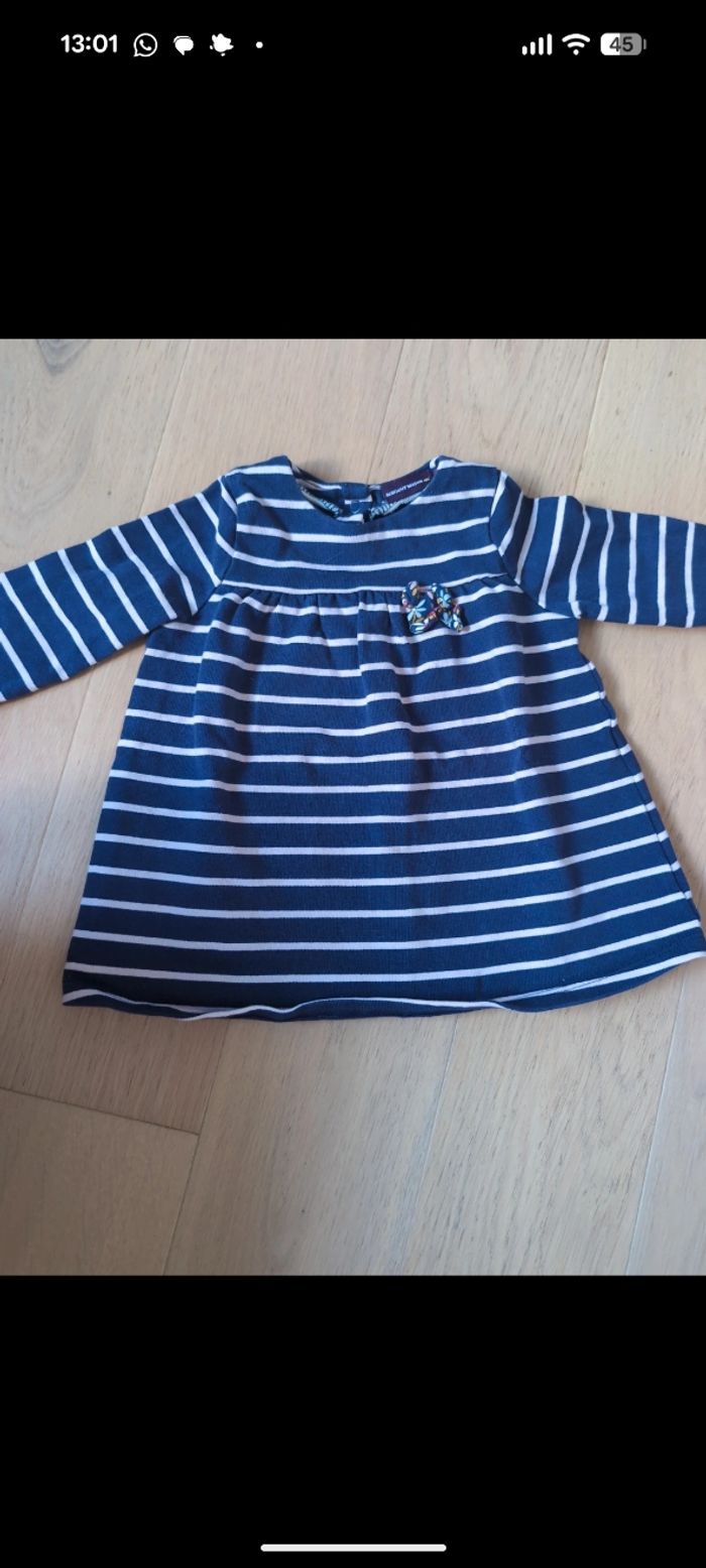 Robe marinière sergent major taille 6 mois