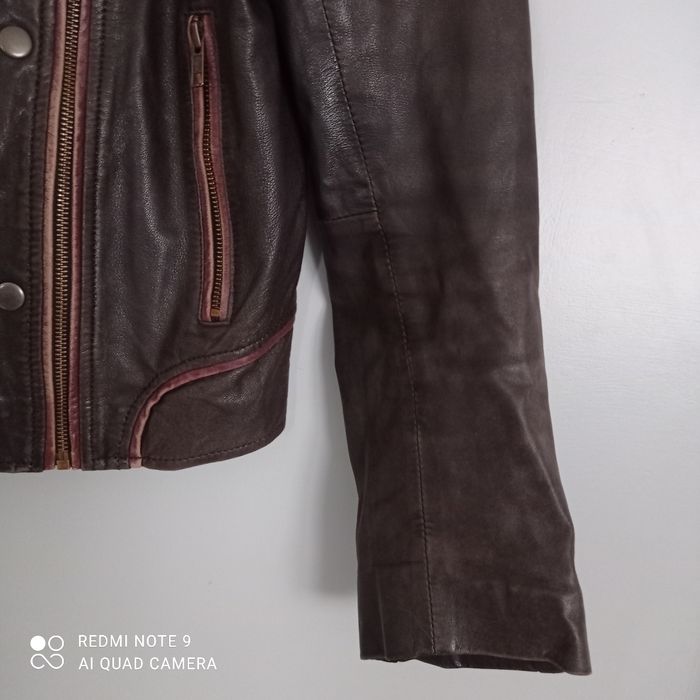 Blouson en cuir marron t38 Kookaï - photo numéro 10