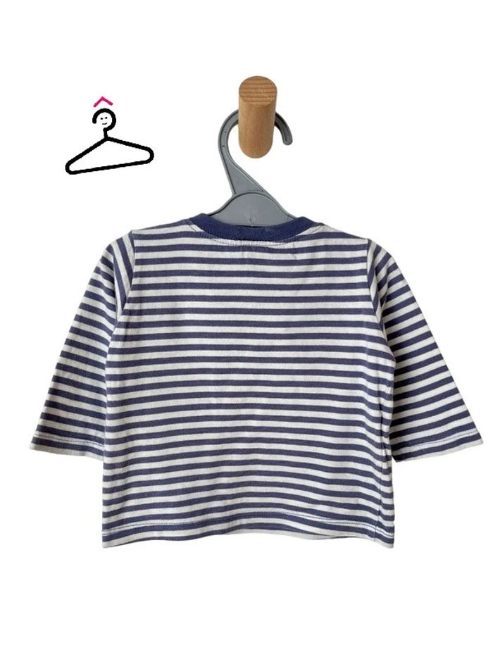 T-shirt à manches longues marinière - Sergent Major 6 mois - photo numéro 3