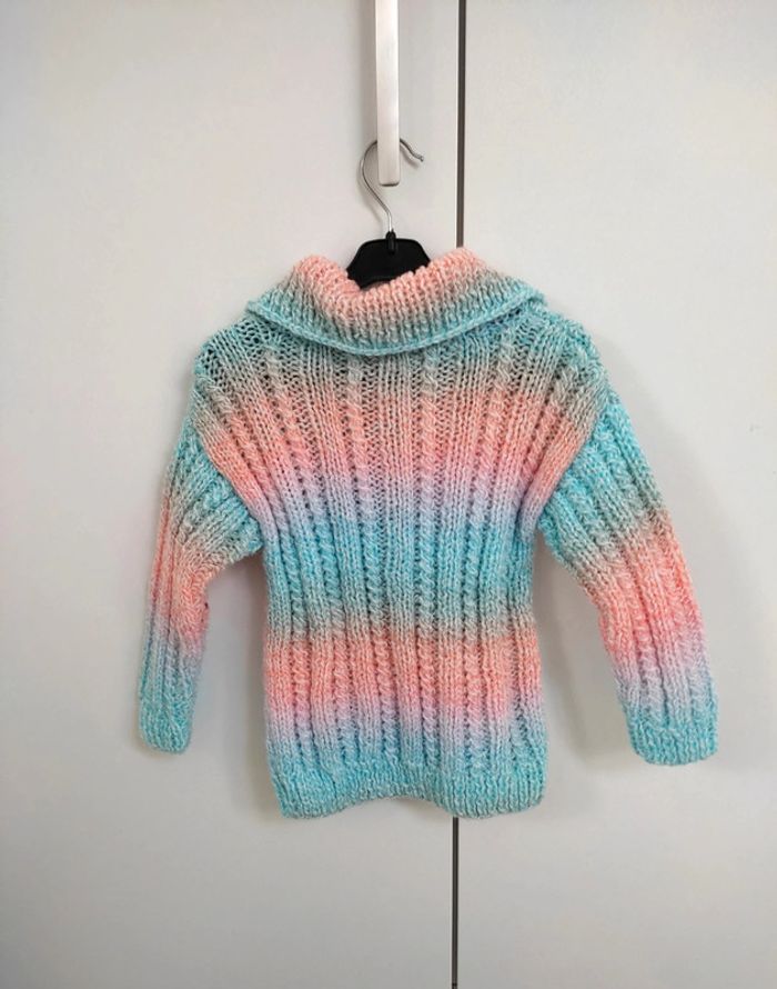 Gilet en laine fait main 3-4 ans - photo numéro 8