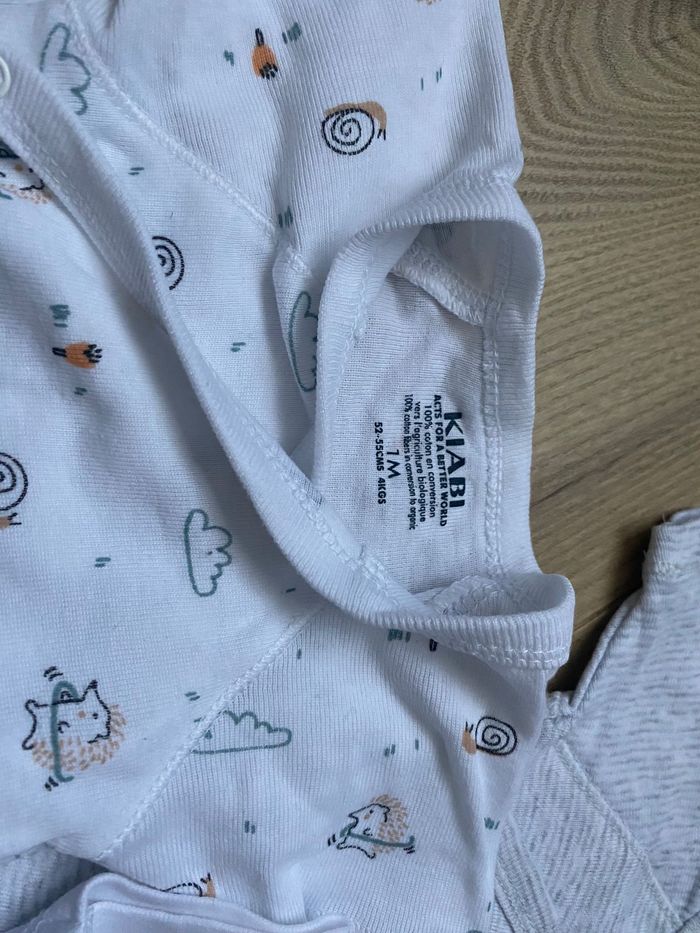 Lot de 3 bodies manches courtes - 1 Mois - photo numéro 2