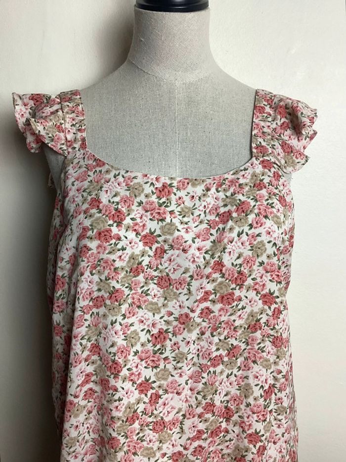 Blouse blanche fleurie Noemie&Co 40 - photo numéro 3