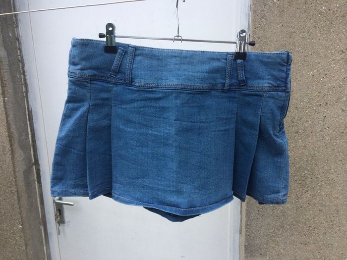 Jupe jean bleu clair