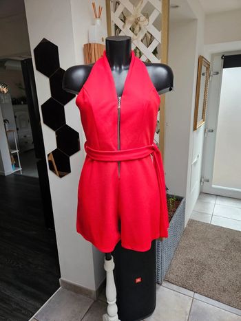 Made in Italy combi short rouge taille M