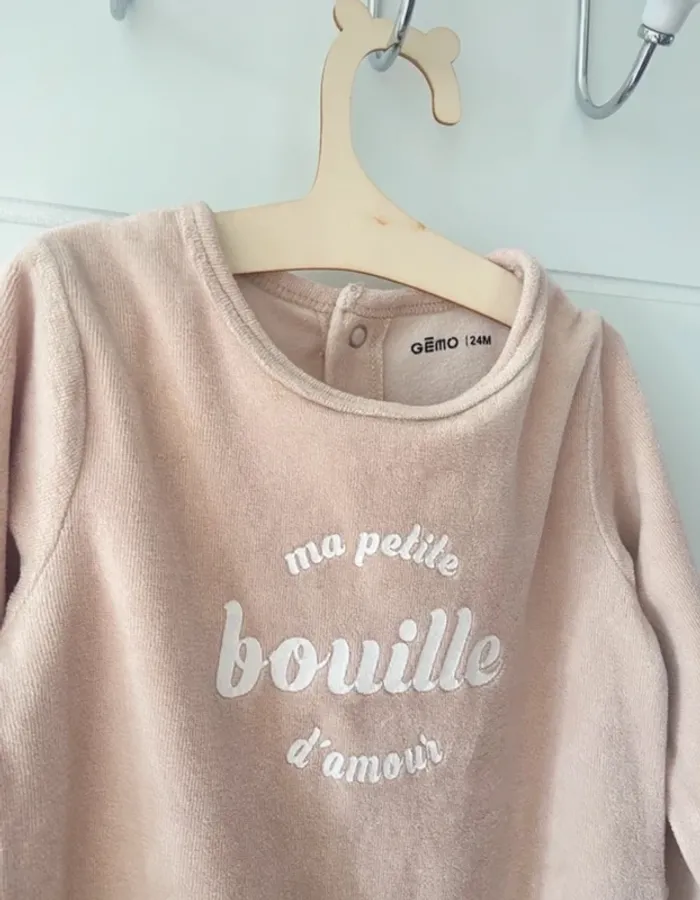 Pyjama velours une pièce - photo numéro 3