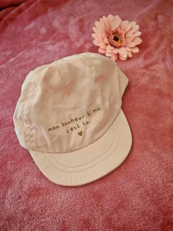 Casquette rose poudré