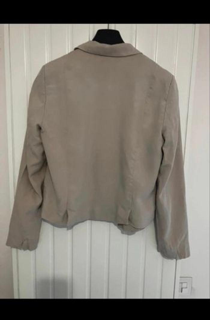 Veste blazer courte beige Promod - photo numéro 3