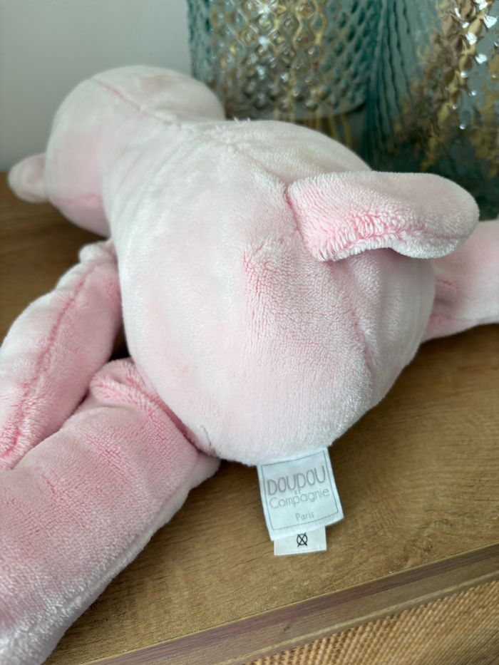 Peluche j’aime mon doudou chat rose 35 cm - photo numéro 6