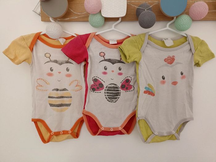 Lot 3 bodies petites bêtes