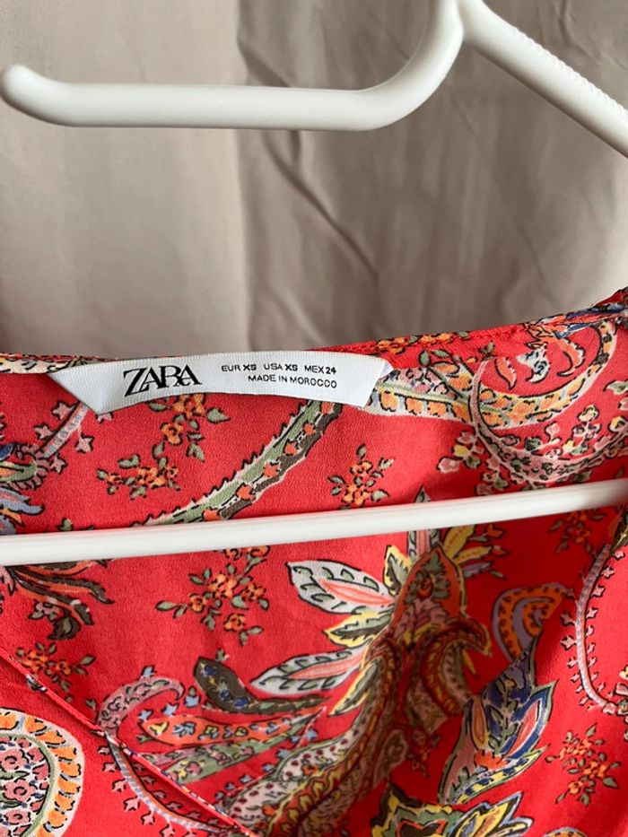 Blouse Zara t.xS mais oversize - photo numéro 3