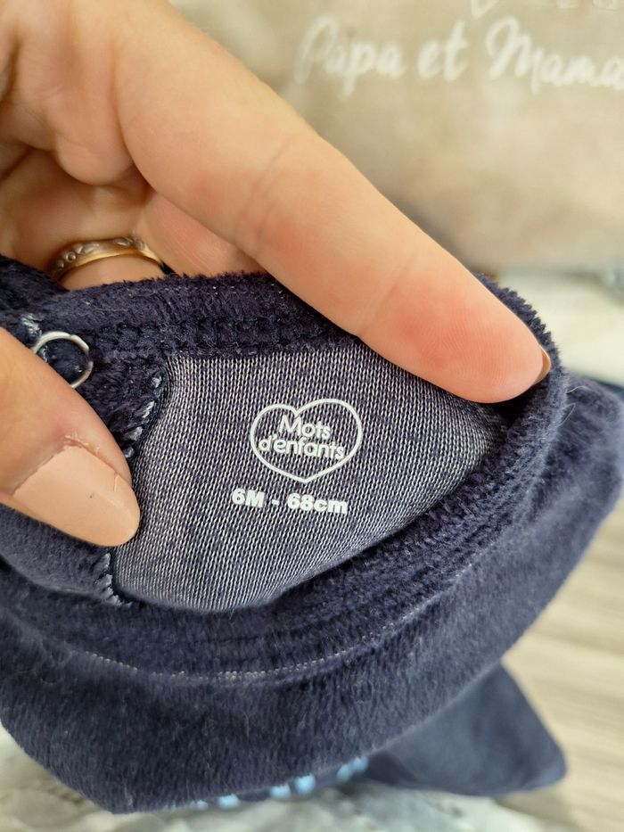 Pyjama une pièce bébé garçon 6mois - photo numéro 2